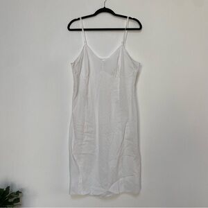 JCPenney Vintage Cotton Blend Slip Undergarment Cottagecore Size 43/38 L White